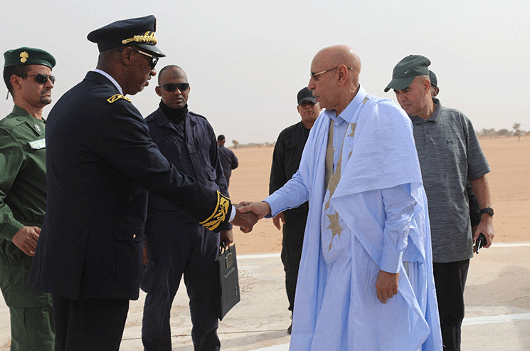 Le Président de la République quitte Benichab pour Nouakchott au terme d’une visite de travail et d’information dans l’Inchiri
