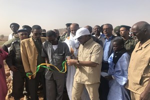 Tagant : Le Directeur général de l’Agence Tadamoun supervise les inaugurations d’un barrage et d’un collège [PhotoReportage]