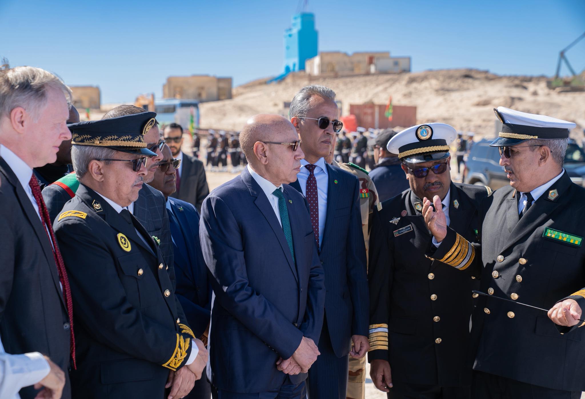 Nouadhibou : le président Ghazouani inaugure un port destiné aux garde-côtes pour un financement de 24 millions d’euros 