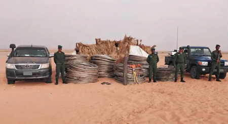 Des personnes arrêtées par la gendarmerie pour vol de câbles électriques de la ligne haute tension Nouakchott-Zouerate
