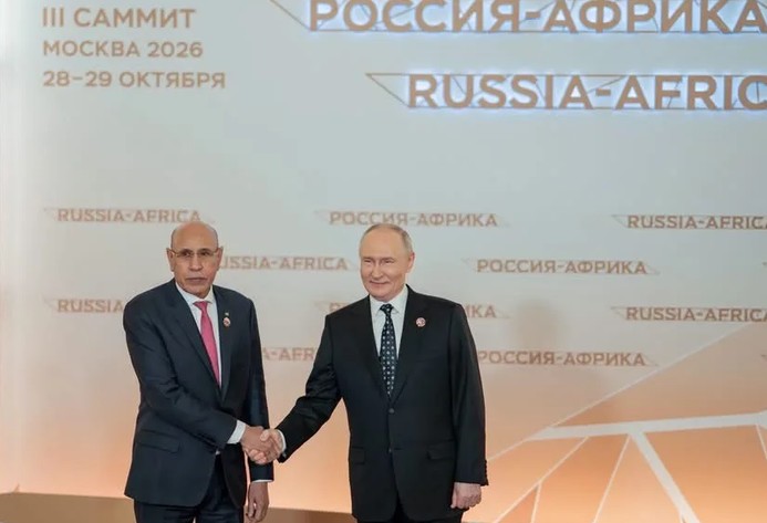 Moscou : Le président Ghazouani prend part au dîner officiel du 3e Sommet Russie-Afrique au Kremlin