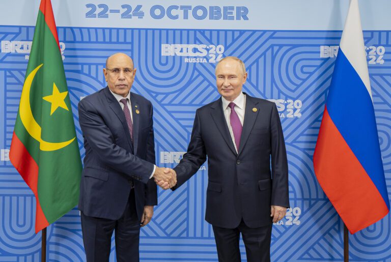 Poutine et Ghazouani prévoient une rencontre bilatérale vendredi à Moscou