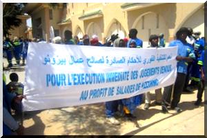 Nouakchott- Pizzorno: Les travailleurs en colère, reçus à la Présidence de la République