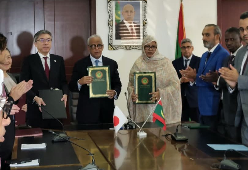 Signature de deux conventions entre la Mauritanie et le Japon, d'un montant de 203 millions MRU