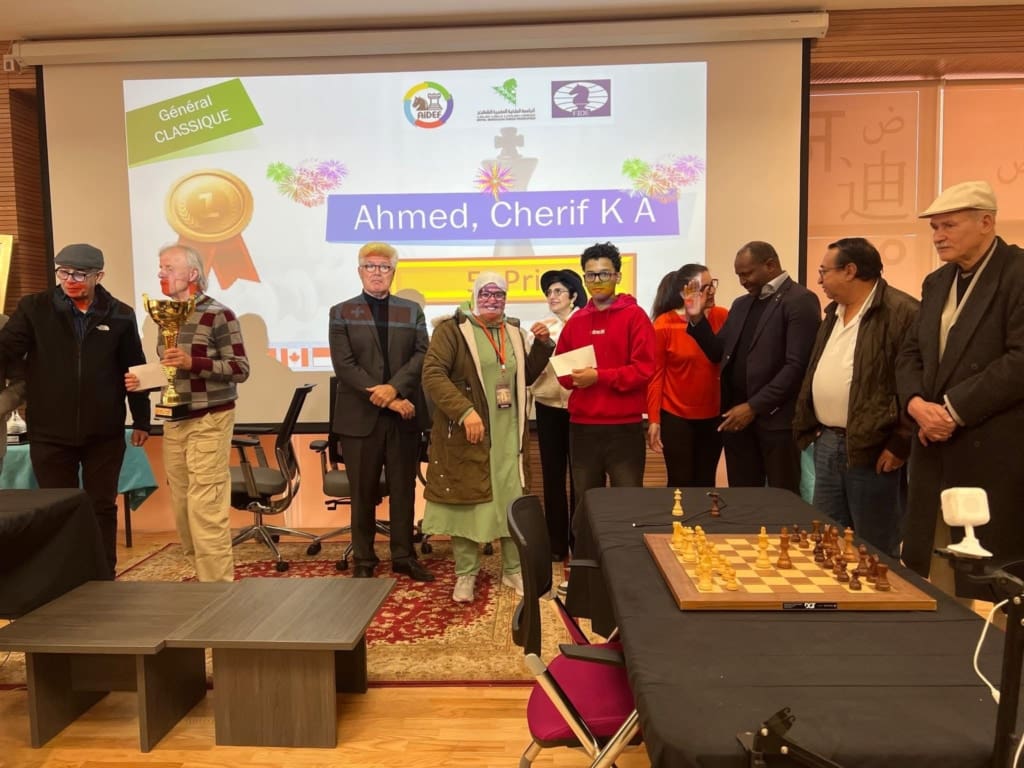 Un mauritanien champion des jeux d’échecs de la francophonie des moins de 16 ans organisés à Marrakech