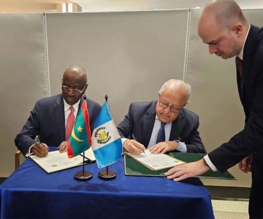 La Mauritanie et le Guatemala signent un accord portant établissement de relations diplomatiques