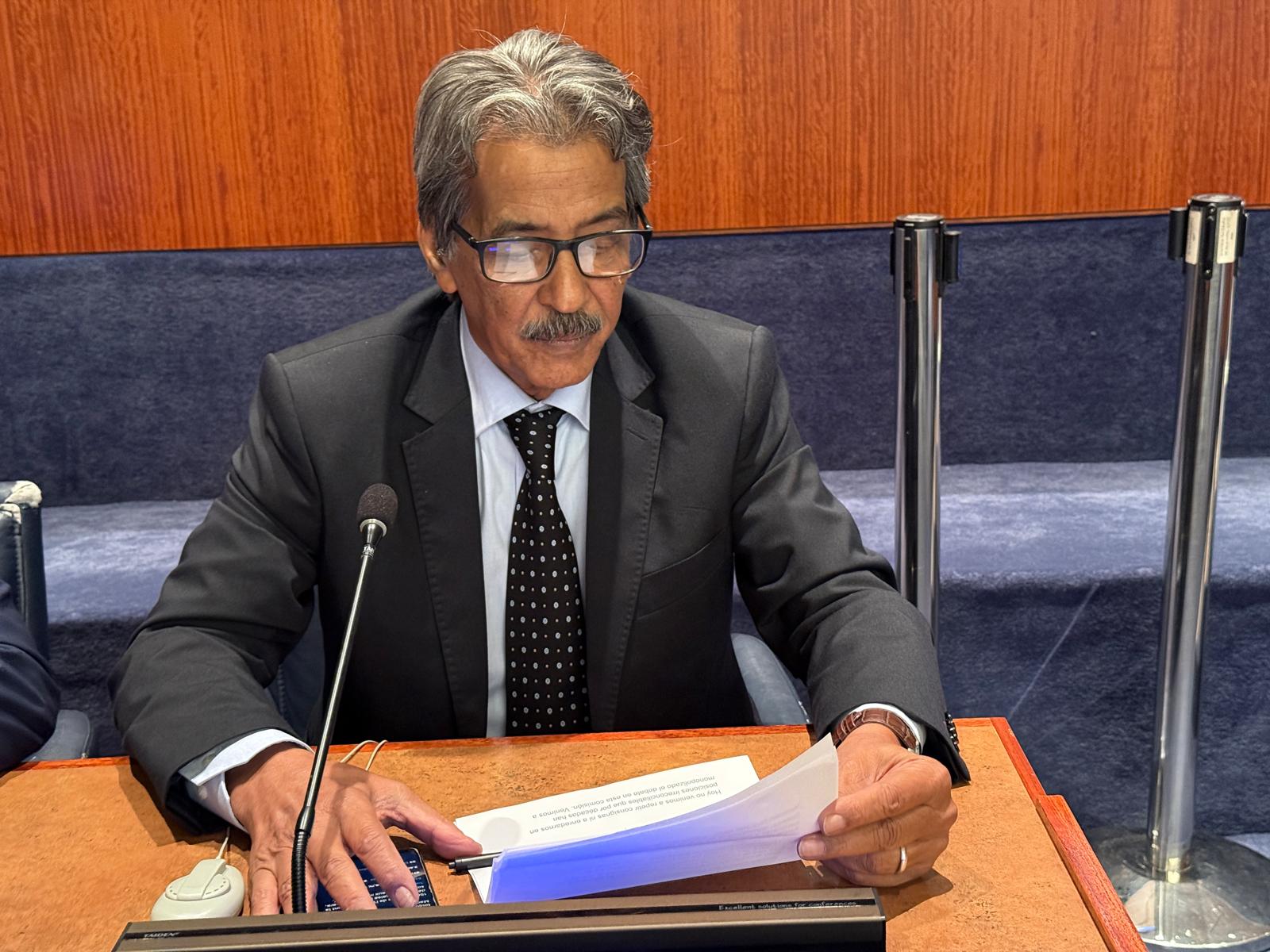 Intervention du Premier Secrétaire du Mouvement Sahraoui pour la Paix (MSP)....