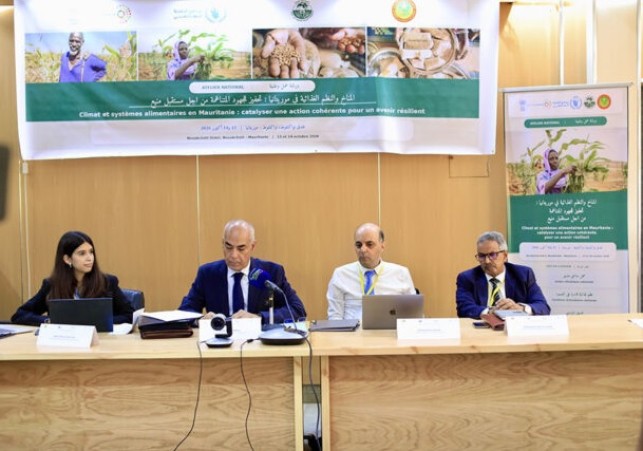 Climat et systèmes alimentaires en Mauritanie, cartographie et feuille de route de convergence au menu d’un atelier institutionnel 